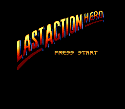 Last Action Hero (USA, Europe) Title Screen